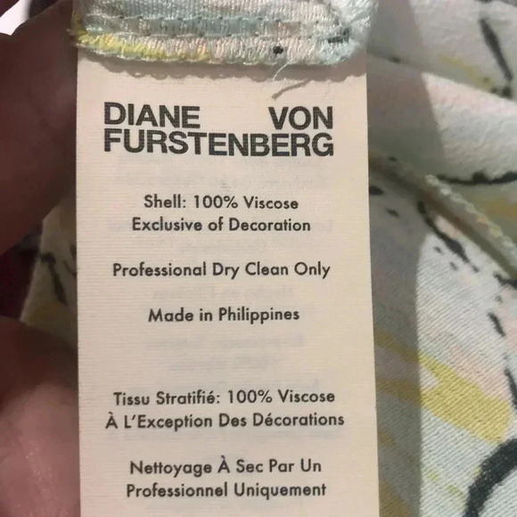 Diane Von Furstenberg Tatum Tulsi Shell Lagoon dress Medium New with Tags - Picture 12 of 12